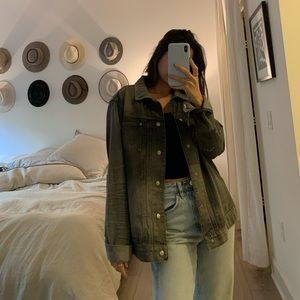 All Saints Black Jean Jacket